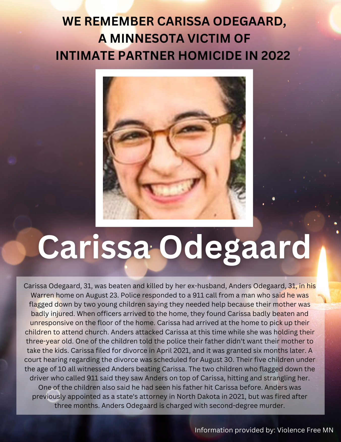 Break the Silence Memorial Flyer-Carissa Odegaard