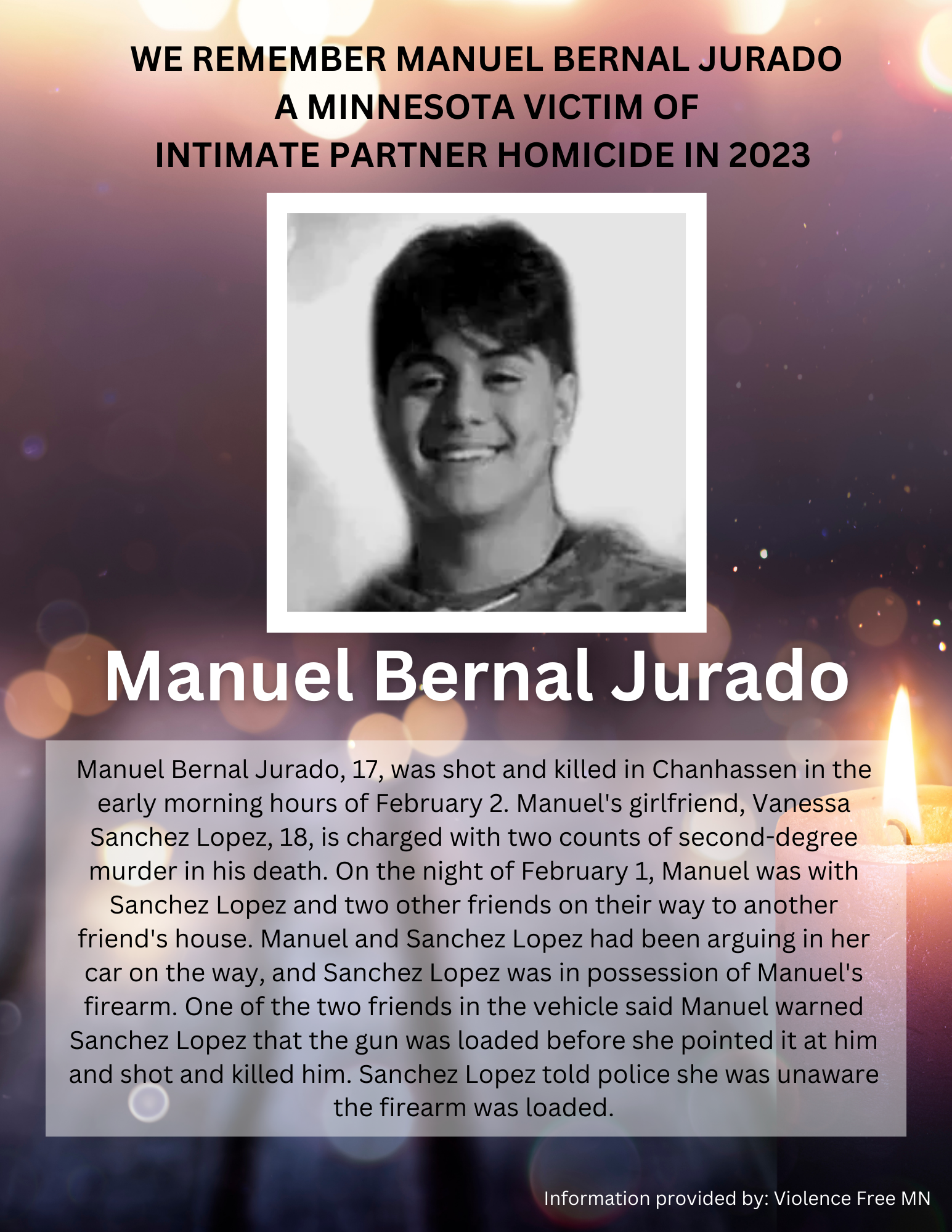 Memorial Display - Manuel Bernal Jurado
