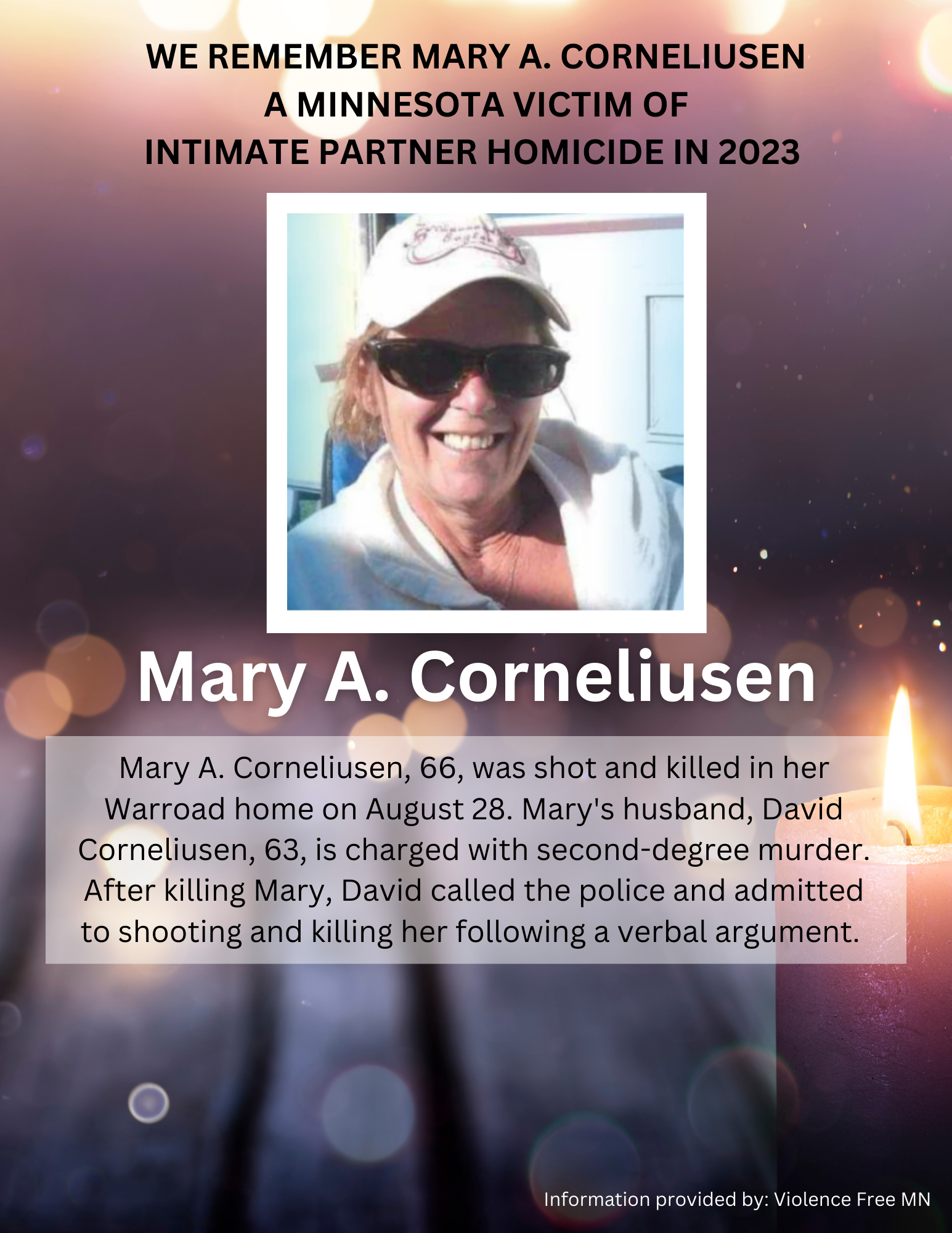Memorial Display - Mary Corneliusen