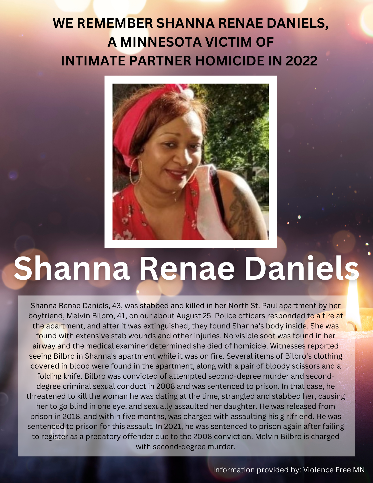 Memorial Display - Shanna Renae Daniels