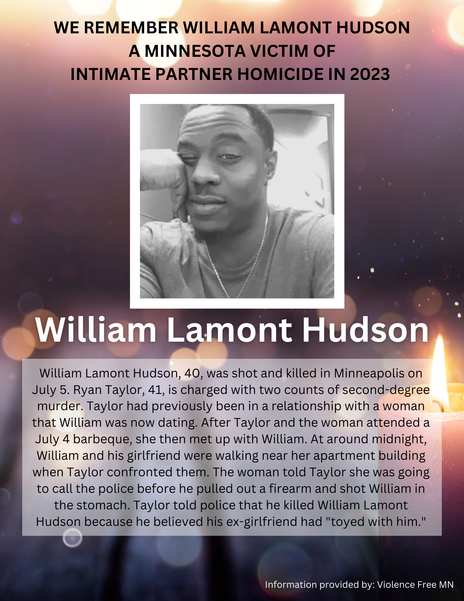 Memorial Display - William Lamont Hudson